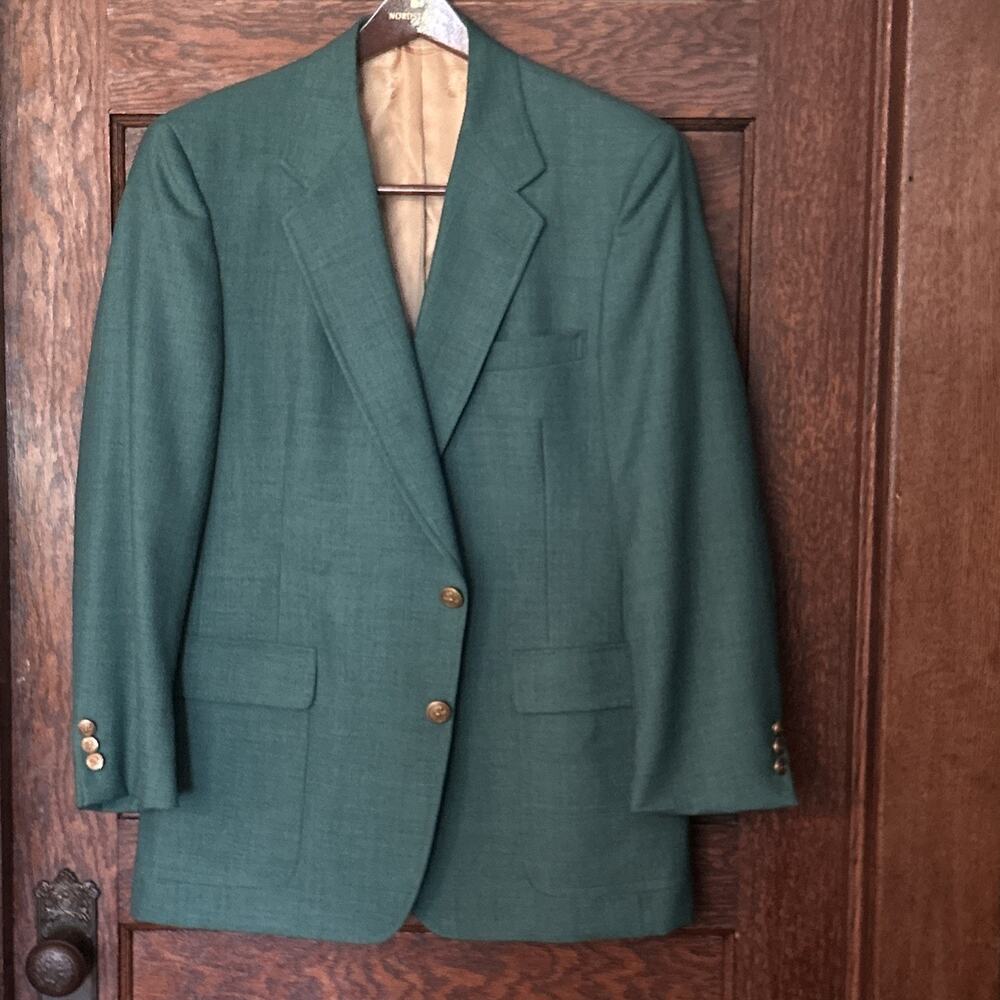 VTG Jack Nicklaus Golden Bear Hart Schaffner Marx Masters Green Blazer USA 42R